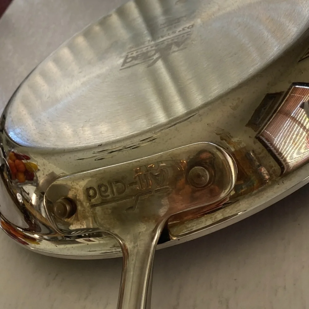 All Clad D3 Stainless Steel 9” Non Stick Frying Pan. Made in USA